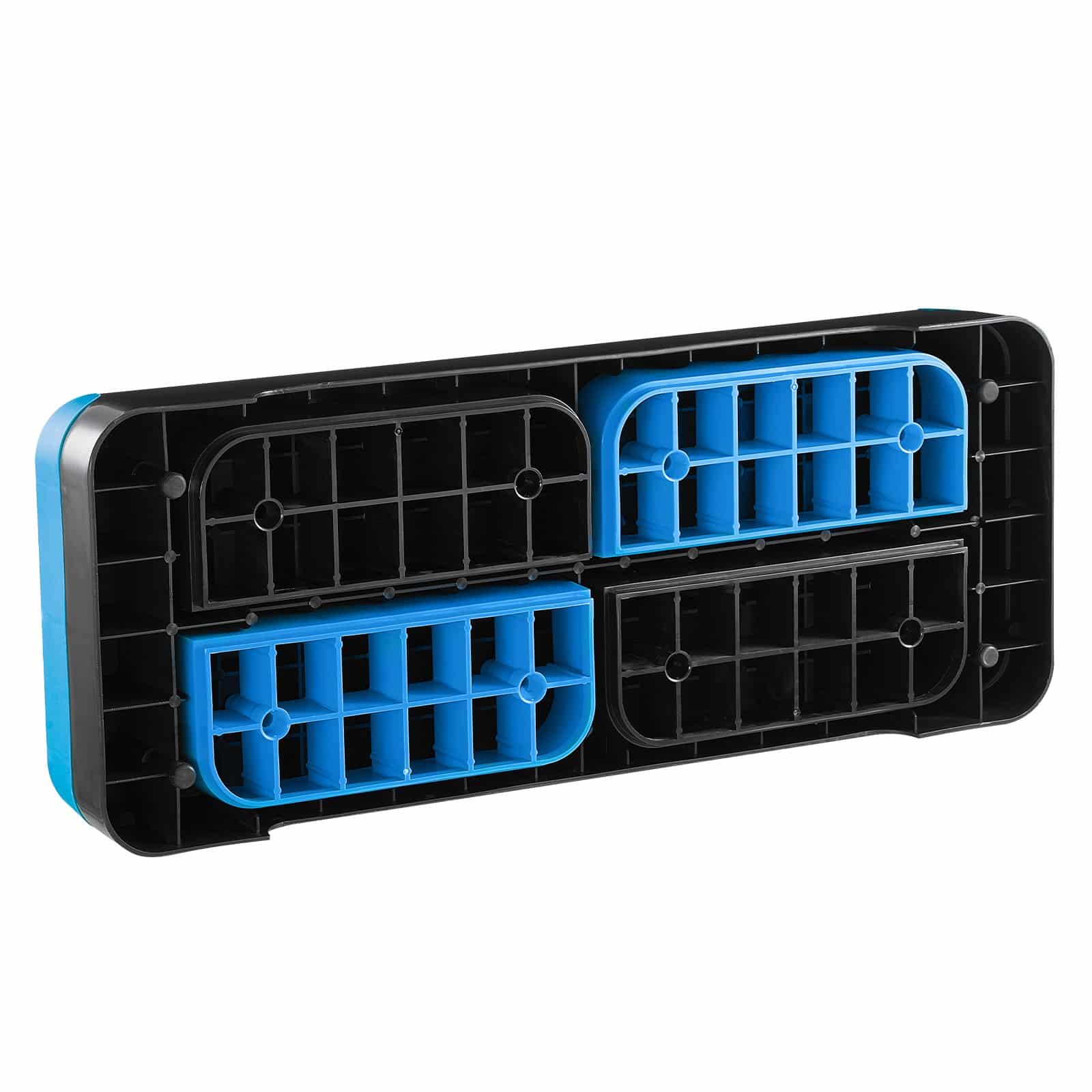 VEVOR Aerobic Step Platform 71cm, Adjustable Height 10–20cm, Non-Slip Fitness Stepper with 4 Risers for Home Gym, Blue - Pilt 10