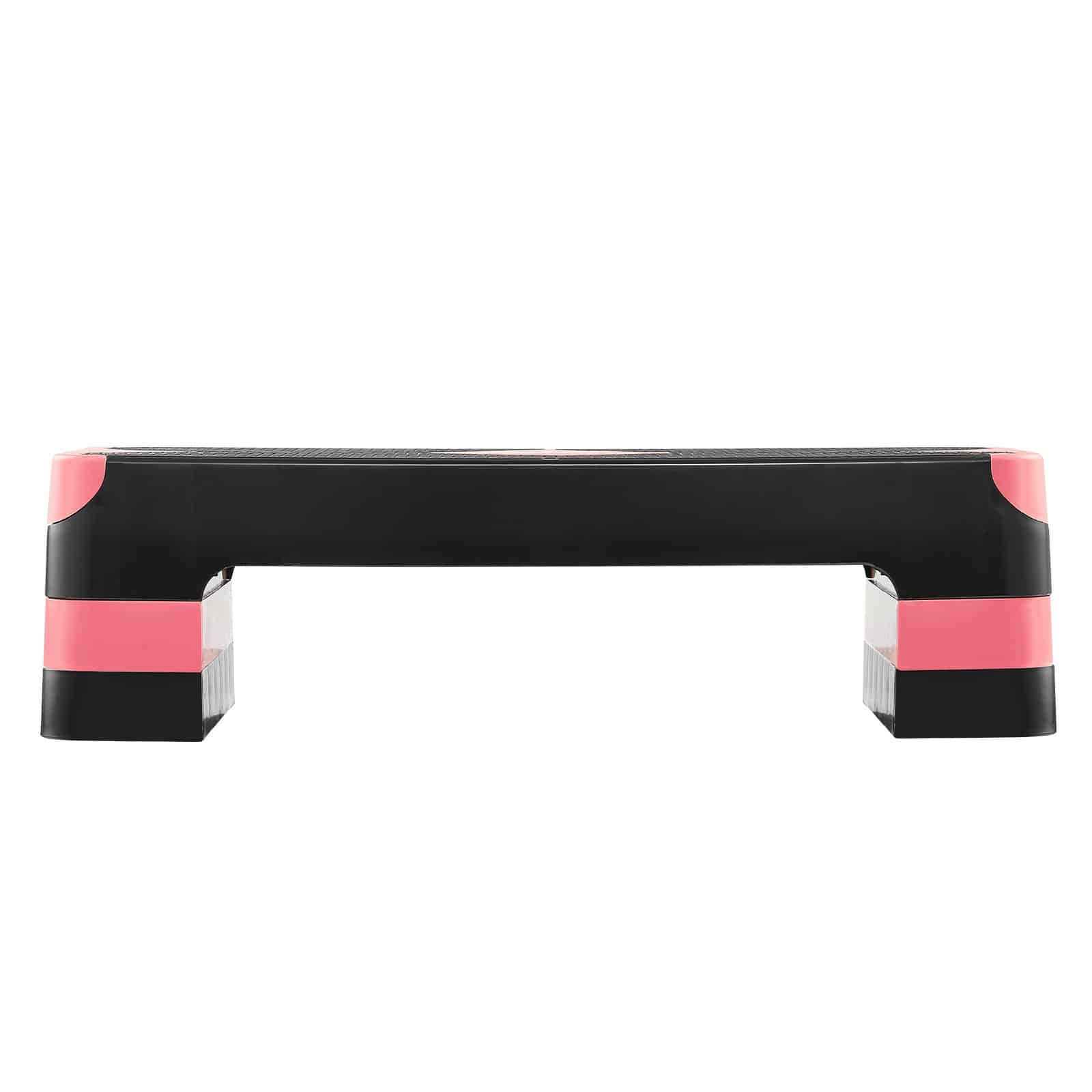 VEVOR Aerobic Step Platform 71cm, Adjustable 10-20cm, Non-Slip Fitness Stepper with 4 Risers for Home Gym, Red — attēls 11