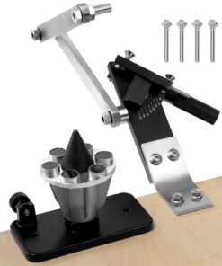 Регульована газонокосарка VEVOR Точилка для лез і балансир, 15° second45°, з 4 адаптерами, підшипниками, ручкою 25 мм, для кутових шліфувальних машин