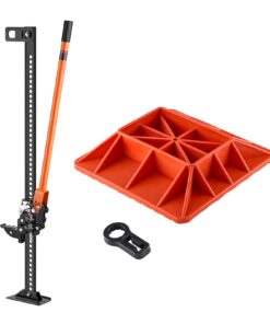 VEVOR 122см Высокоподъемный Домкрат с Основанием, 3.18 Т, Диапазон 130–1079мм, Прочный Домкрат для Трактора/Авто/SUV