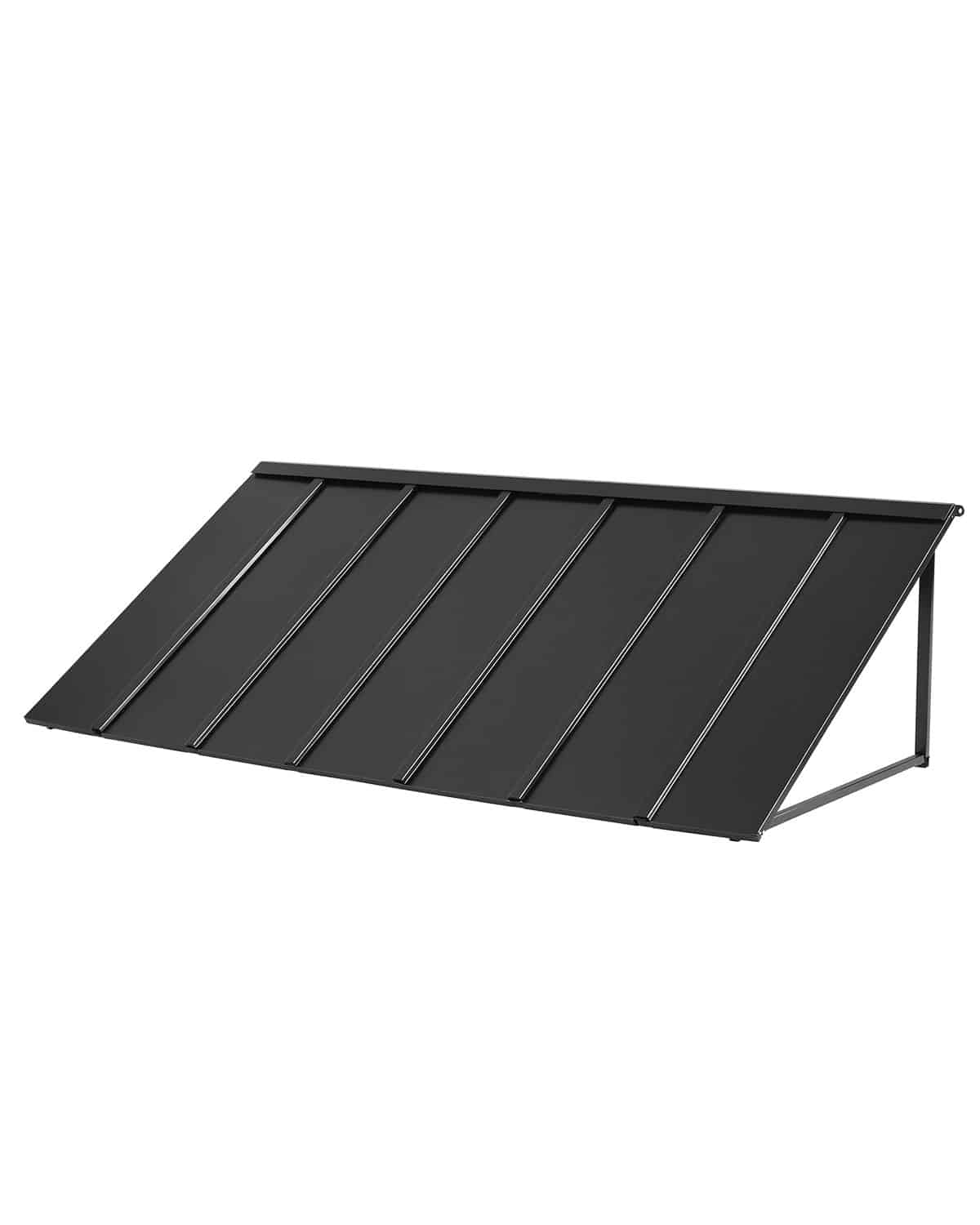 VEVOR fiksēta metāla tents 203x91 cm – logu un durvju nojume ar tērauda rāmi, UV/lietus/sniega aizsardzība verandām, balkoniem