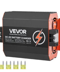 VEVOR 12V 40A 500W DC до DC смарт-зарядний пристрій для кислотно-свинцевих та літієвих акумуляторів, багатоступеневий, для будинків на колесах, човнів, вантажівок, яхт