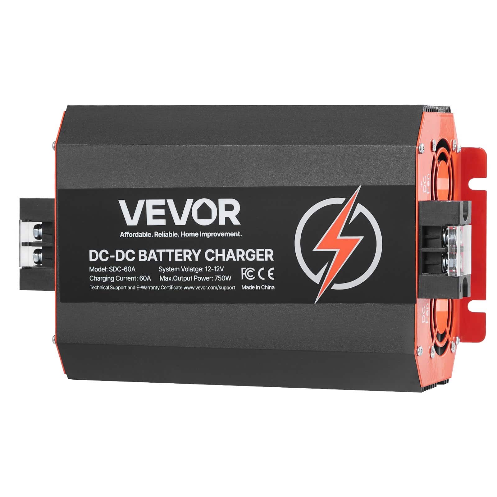 VEVOR 12V 60A DC to DC Battery Charger, 750W, Smart Multi-Stage On-Board Charger for Lithium & Lead-Acid Batteries, for RV/Boat/Truck - Image 10