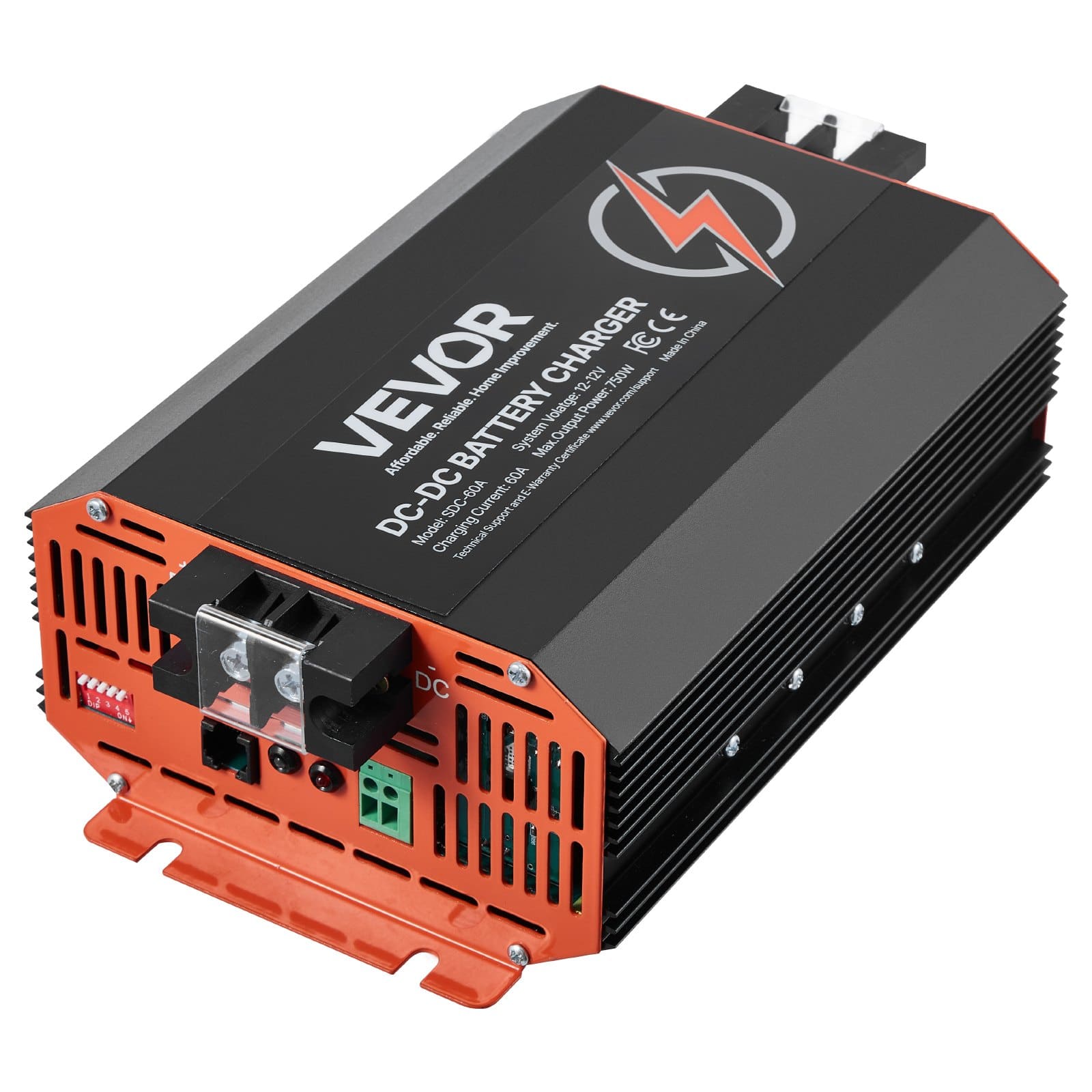 VEVOR 12V 60A DC to DC Battery Charger, 750W, Smart Multi-Stage On-Board Charger for Lithium & Lead-Acid Batteries, for RV/Boat/Truck - Image 12