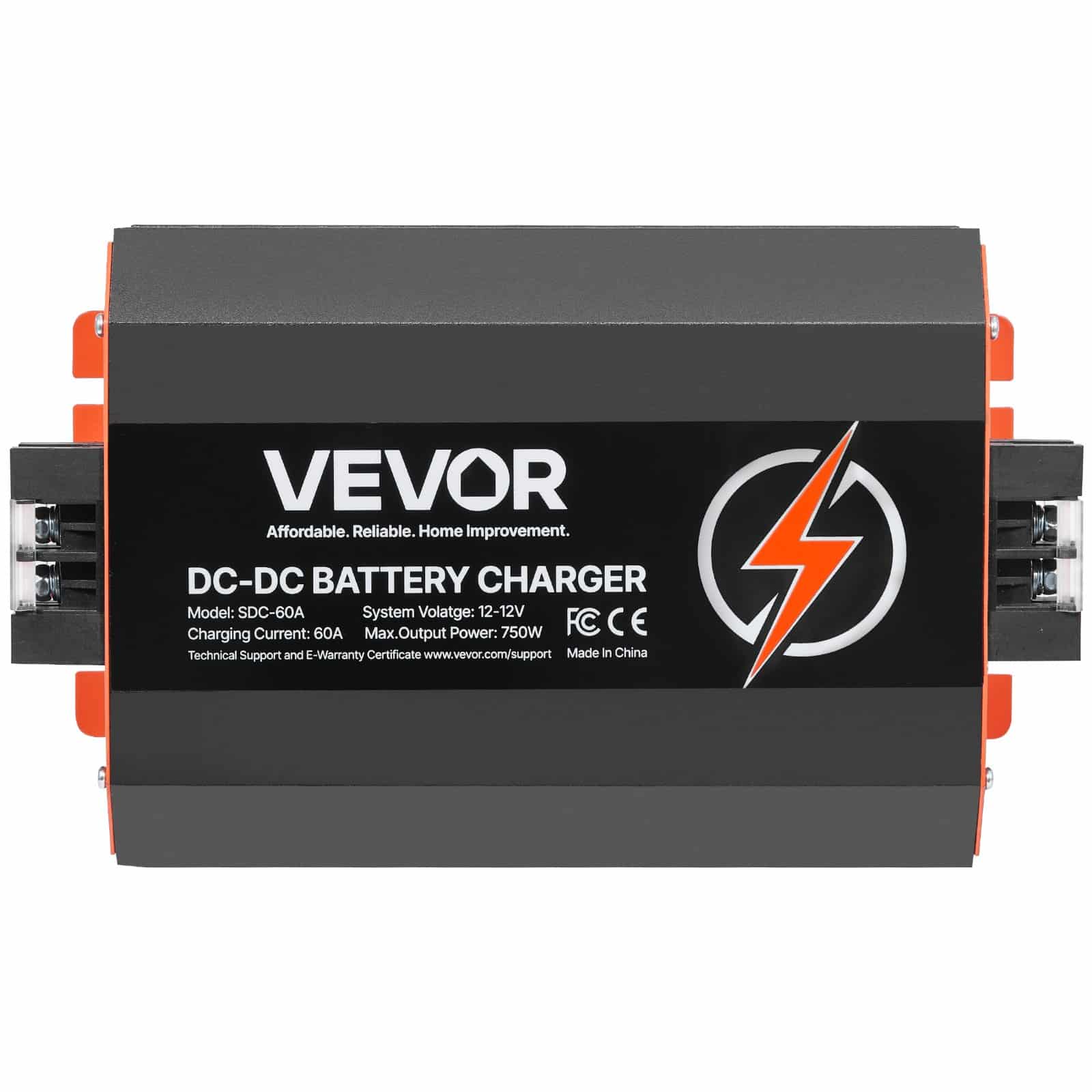 VEVOR 12V 60A DC to DC Battery Charger, 750W, Smart Multi-Stage On-Board Charger for Lithium & Lead-Acid Batteries, for RV/Boat/Truck - Image 9