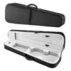 VEVOR 4/4 Full Size Violin Case, Waterproof Nylon, Lightweight Triangular Bag with Plush Lining & Storage, Black