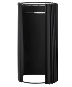 VEVOR Переносная Примерочная Кабина 100x95x200 см – Плотная Полиэстеровая Штора, Пространство для Конфиденциальности с Крючком