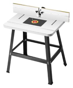 VEVOR Прецизионный Стол для Фрезера 800x606 мм с Поверхностью из МДФ, Регулируемым Упором, Пылеуловителем, Металлическим Основанием