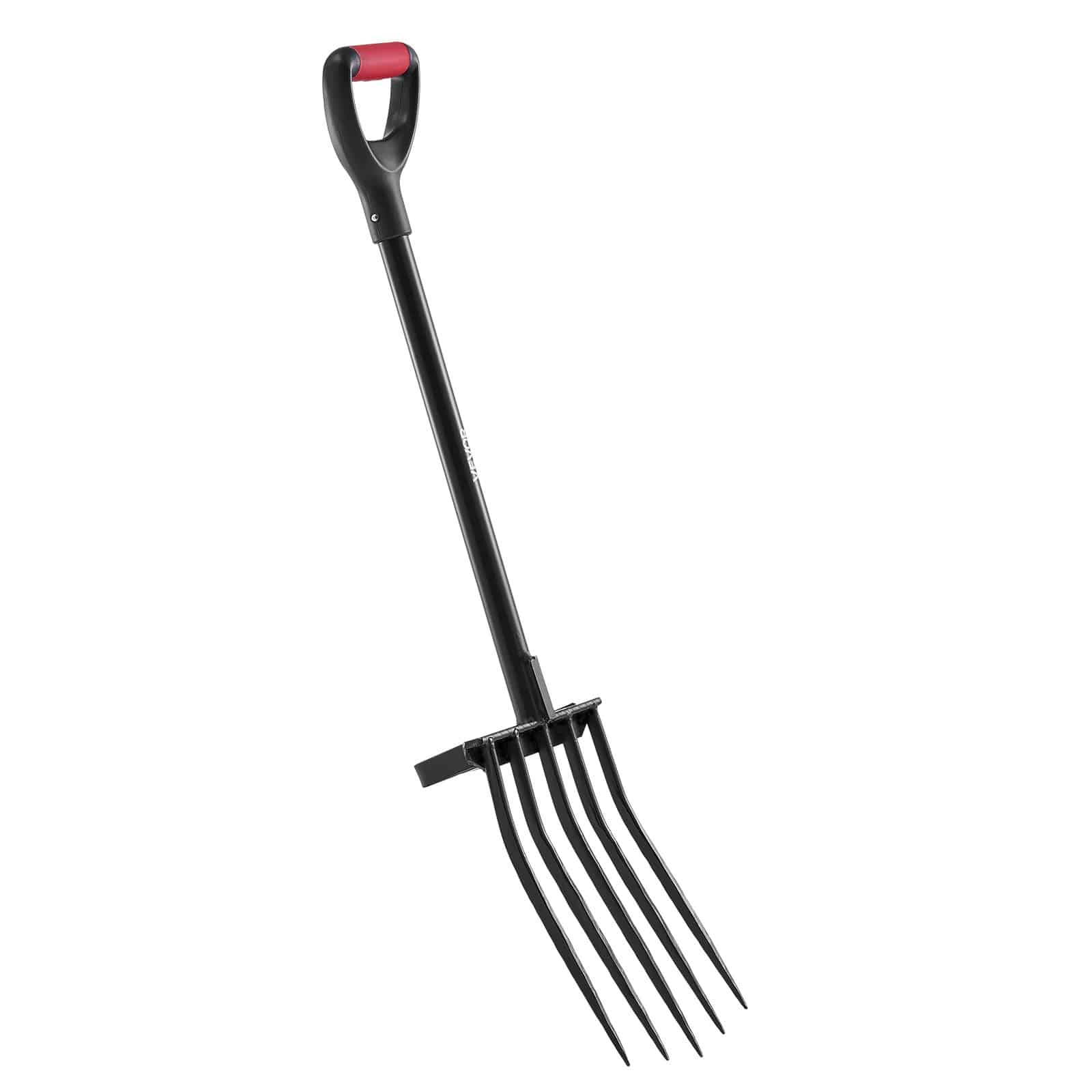 VEVOR 104 cm Garden Fork, 5-Tine Forged Steel Digging Fork with Metal Y Handle for Compost, Potatoes, Aeration, Transplanting - Pilt 10