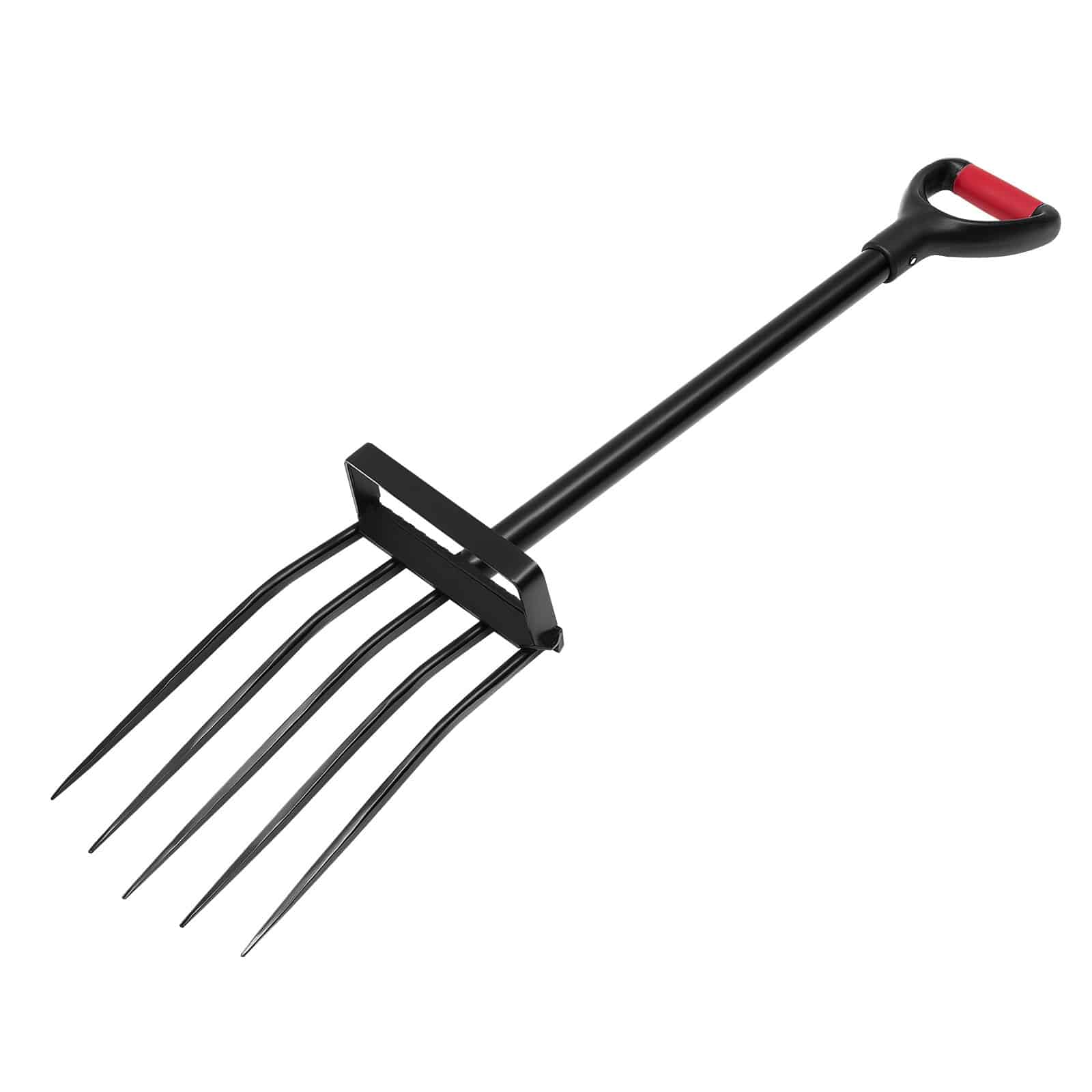 VEVOR 104 cm Garden Fork, 5-Tine Forged Steel Digging Fork with Metal Y Handle for Compost, Potatoes, Aeration, Transplanting - Pilt 11