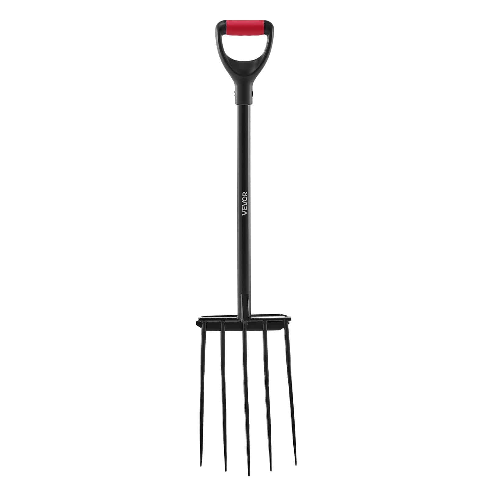 VEVOR 104 cm Garden Fork, 5-Tine Forged Steel Digging Fork with Metal Y Handle for Compost, Potatoes, Aeration, Transplanting - Pilt 12