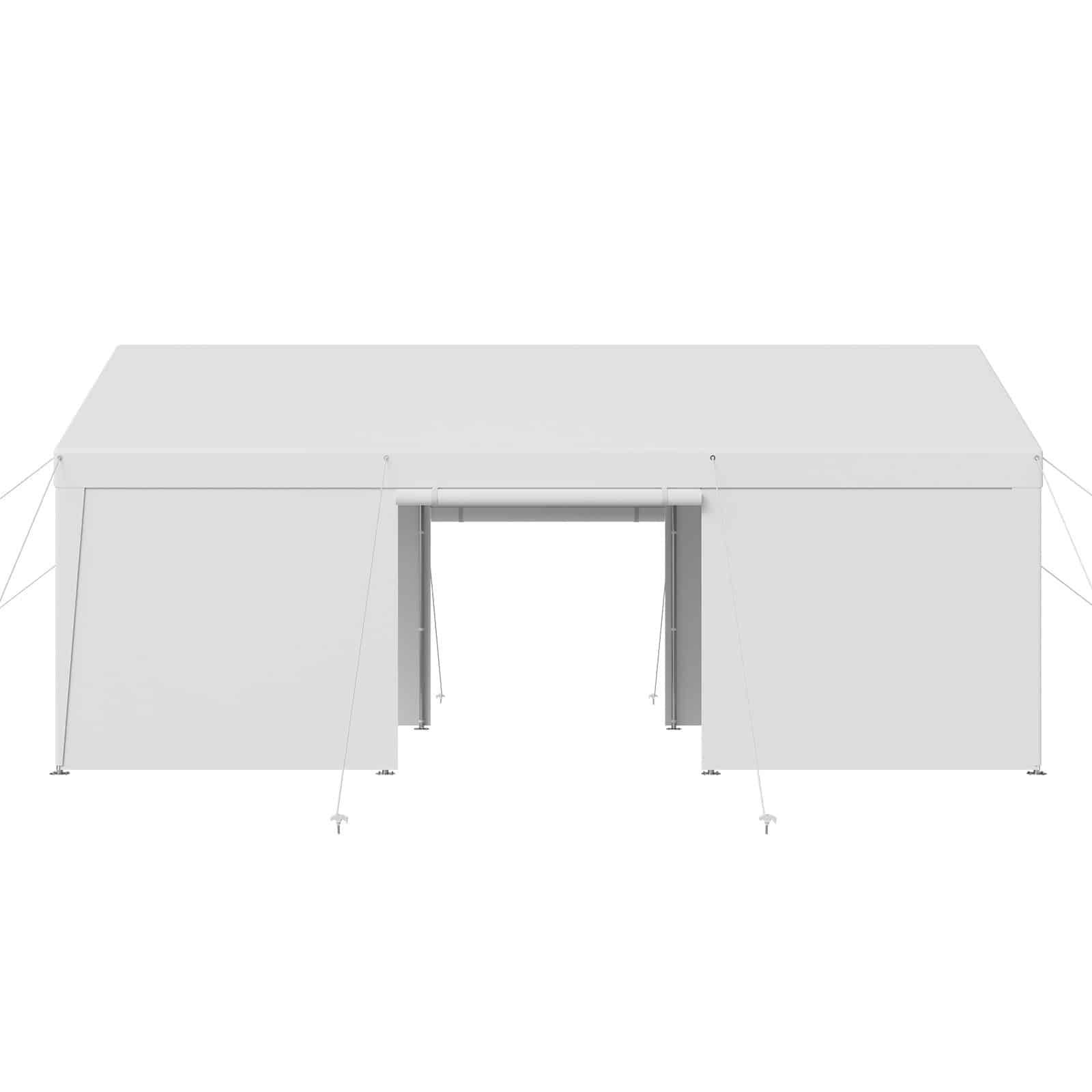 VEVOR 3x6 m Heavy Duty Carport with Removable Sidewalls & Zipper Door, UV & Water Resistant Outdoor Canopy for All Seasons - Pilt 11