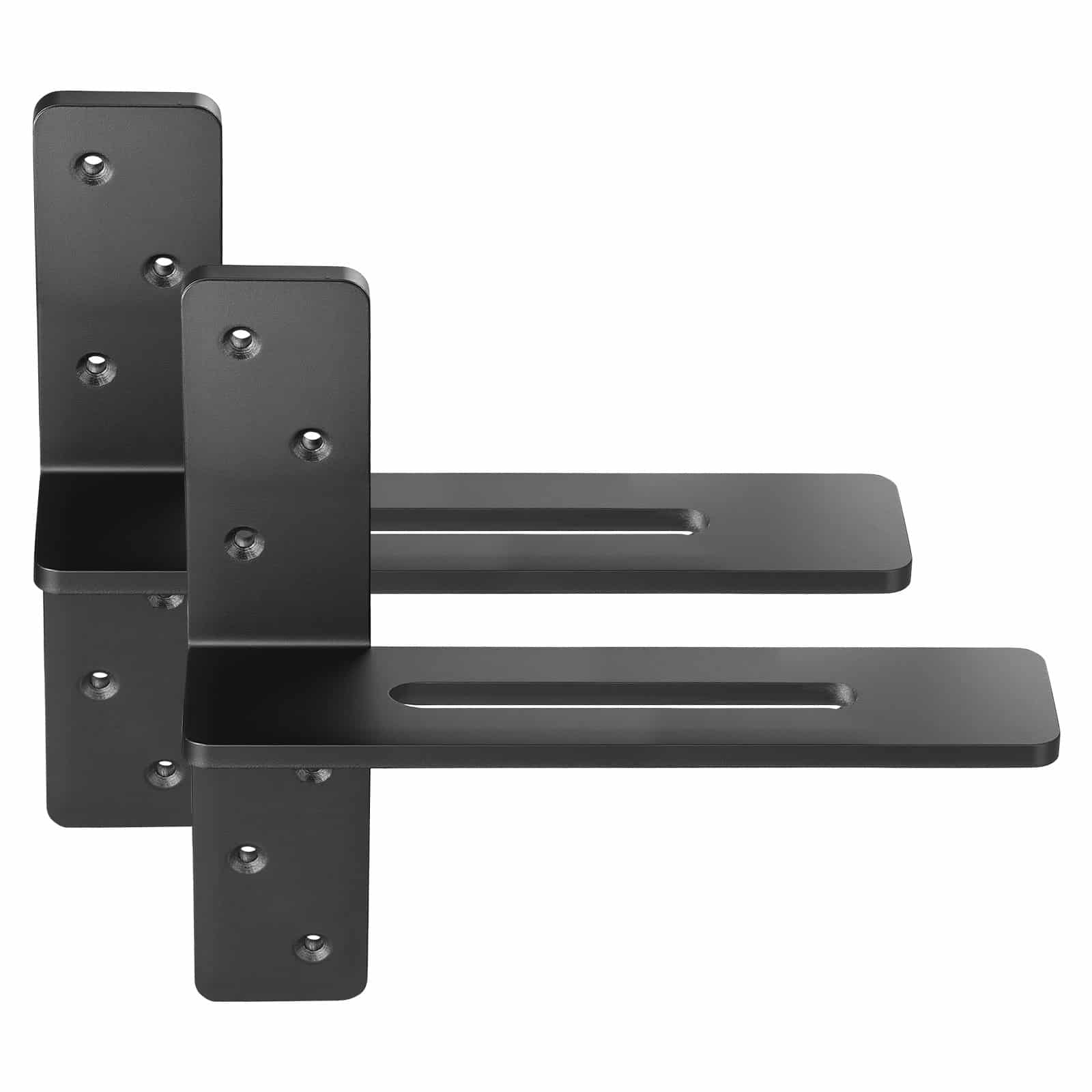 VEVOR 2 T-Shaped Floating Shelf Brackets, 90 kg Load, 304.8x73.5x304.8 mm, Heavy-Duty Steel, Hidden Mount with Screws — изображение 12