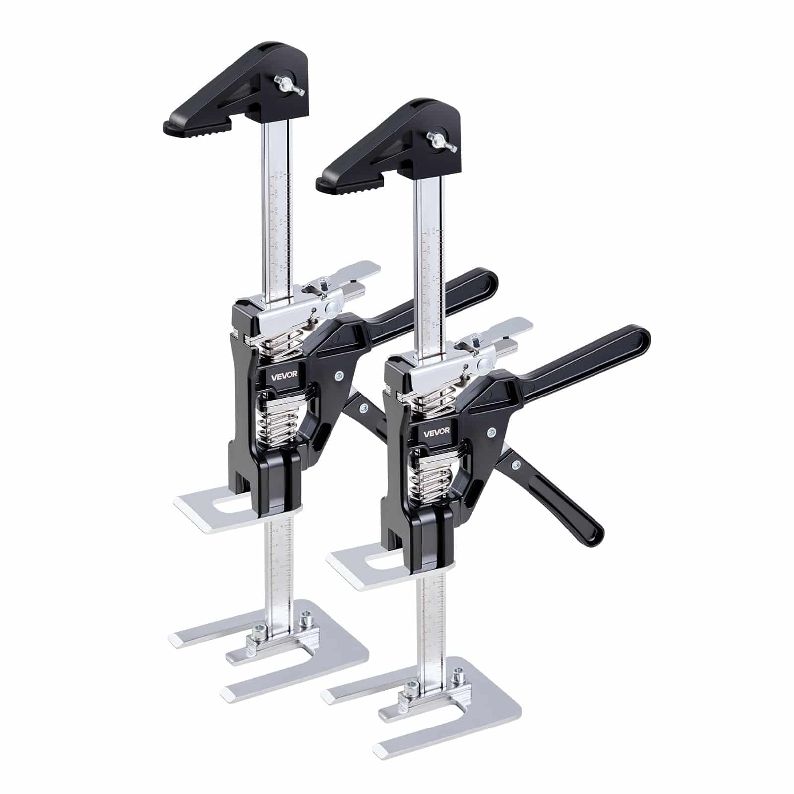 VEVOR 2 PCS Labor Saving Arm Jack, 200 kg Load, 235 mm Lift, Metal Hand Tool with Magnetic Level, for Doors, Furniture, Woodwork - Pilt 10
