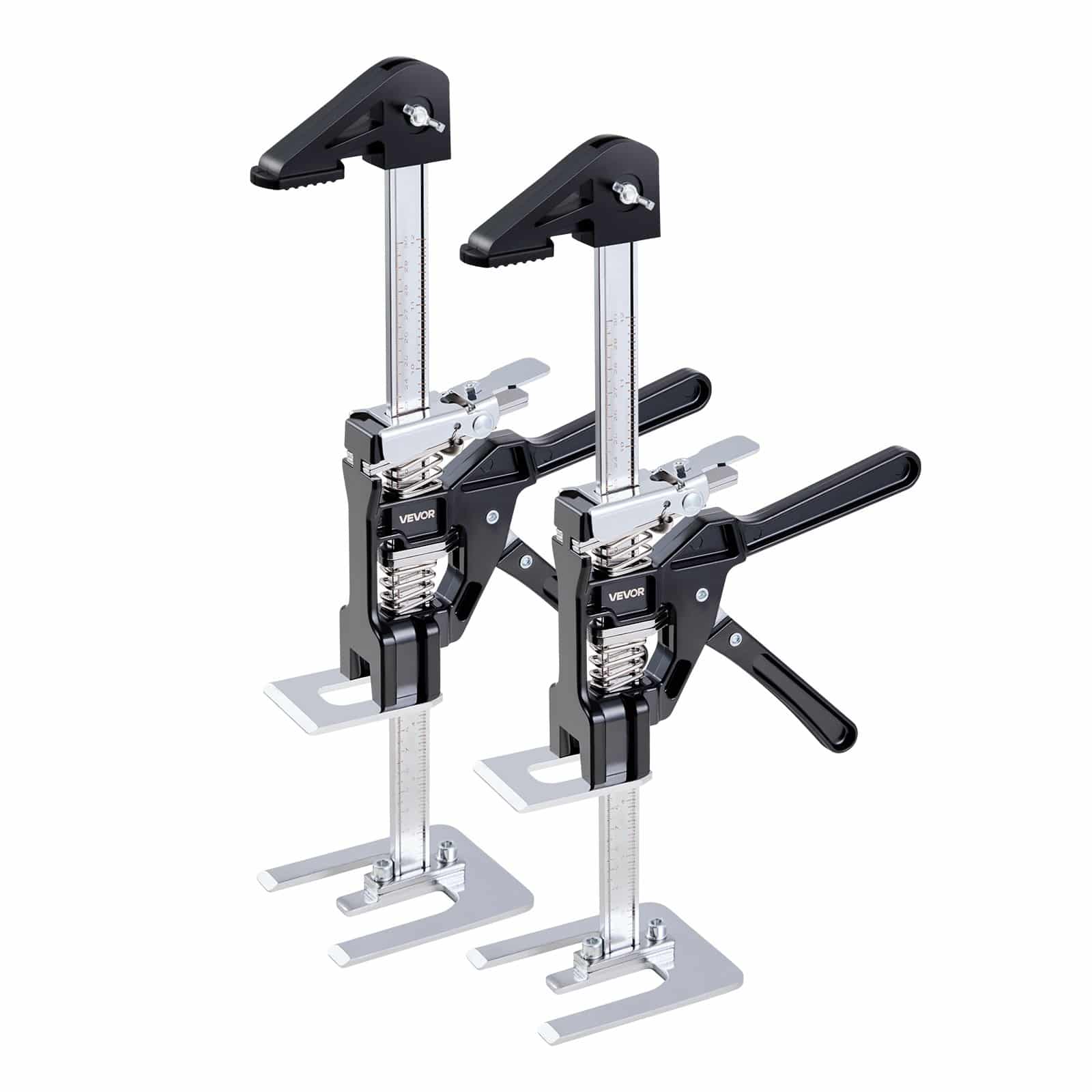 VEVOR 2 PCS Labor Saving Arm Jack, 200 kg Load, 235 mm Lift, Metal Hand Tool with Magnetic Level, for Doors, Furniture, Woodwork - Pilt 9