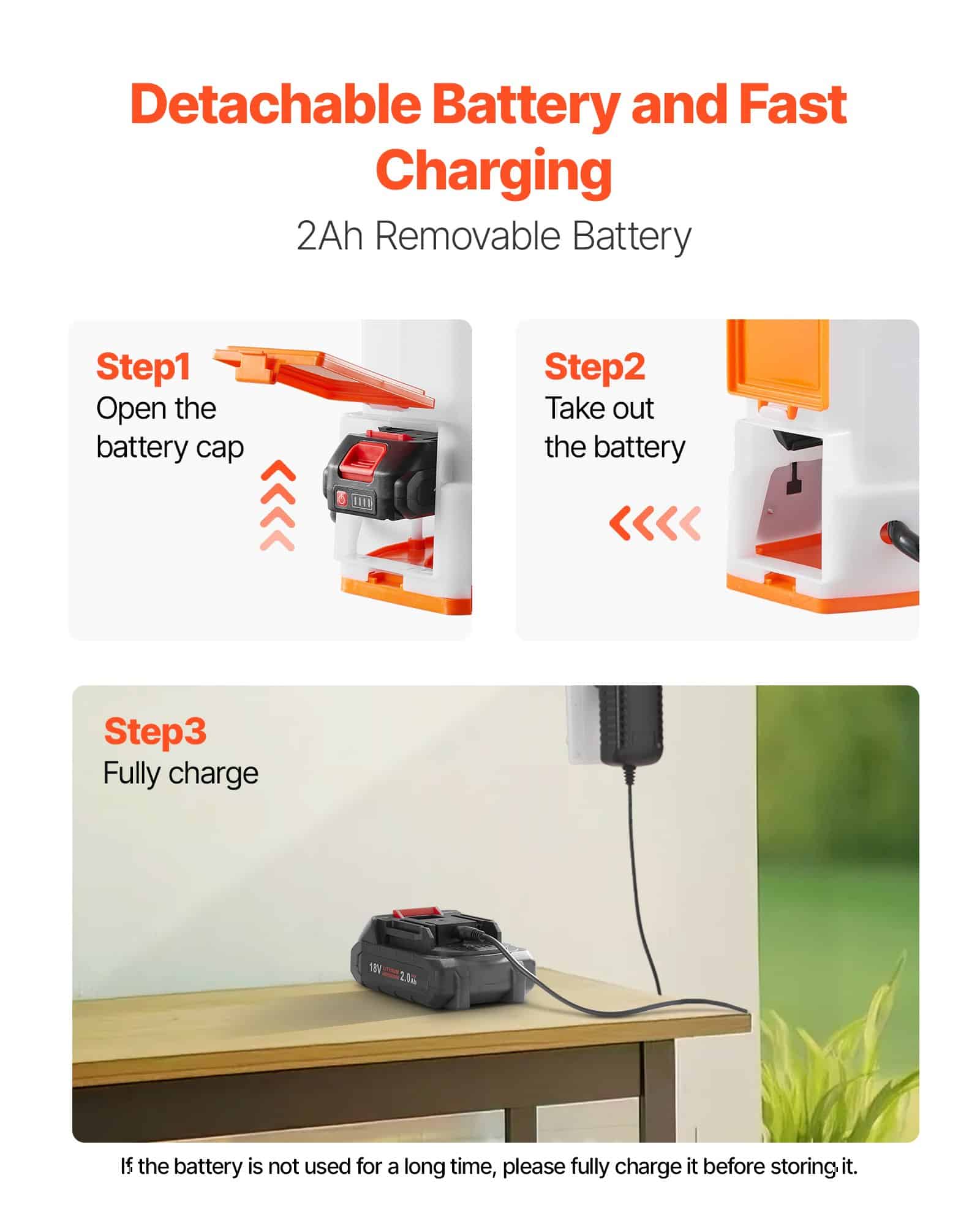 VEVOR 12L Electric Backpack Sprayer with Battery, 0–6.2 Bar Pressure, 5 Nozzles, 2 Wands, 2h Runtime, for Garden & Lawn - Pilt 3