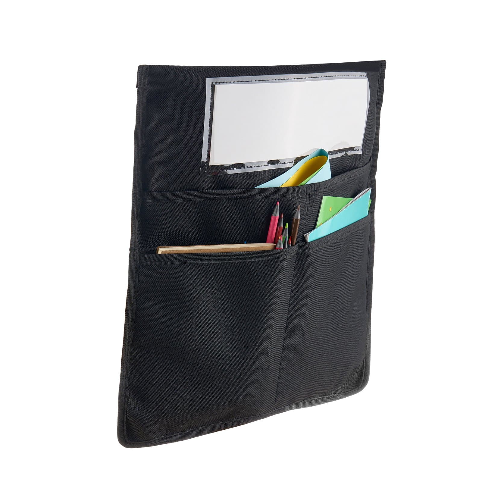 VEVOR 12-Pack Chair Pockets for Classroom, Black 43x48cm Organizer with Name Tag for Grades 6-12, Durable Oxford Fabric — изображение 9