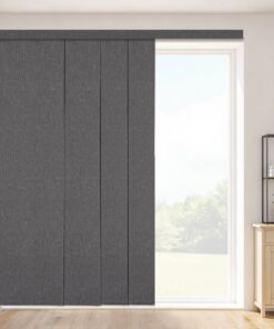 Панель затемнения VEVOR для следов трека, 116 Темно-серых регулируемых ширины 218 см, высота 243 см, для раздвижных дверей и разделителей комнат