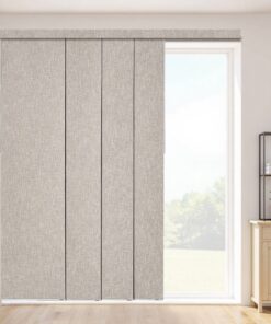 Жалюзи дорожки панели затемнения VEVOR, 116 — 218 см регулируемая дорожка, 243 см обрезные панели, коричневые вертикальные жалюзи для дверей и окон