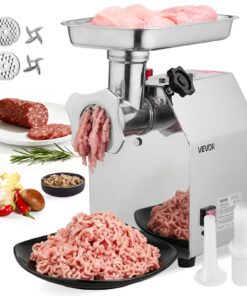 VEVOR 850W Electric Meat Grinder #12 – 3.2 kg/min Capacity, Sausage Maker with 2 Blades & Plates, for Restaurants & Kitchens