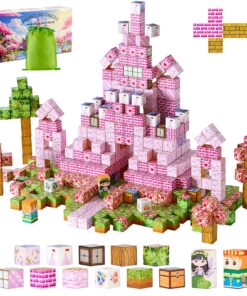 VEVOR 100-Piece Magnetic Building Blocks Princess Castle Set set STEM Montessori Toy для дітей 3+, розвиваюча та сенсорна гра