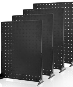 VEVOR Настольный Перфорированный Стенд 43x33см, 4 шт. Черный Стальной Органайзер для Магазинов, Украшений, Инструментов