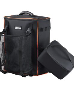 VEVOR 33L Welding Backpack with Helmet & Insulated Bag, 600D Polyester Tool Bag for Welders, Camping & Outdoor Use