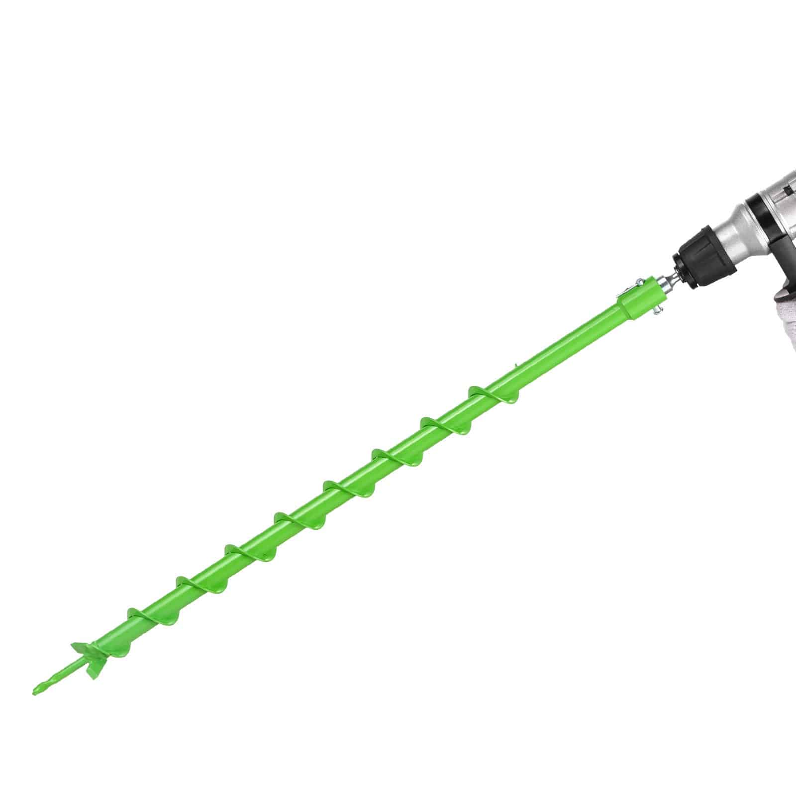 VEVOR 40x800mm Heavy-Duty Spiral Auger Drill Bit for Planting & Digging, Fits 20mm Drills, Garden Tool for Soil & Fence Holes