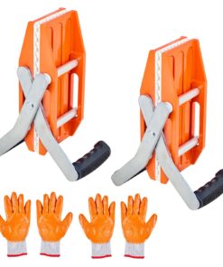 VEVOR двухручные зажимы для переноса камня, 299 кг, 2 шт. для гранита, стекла, фанеры (0–60 мм)