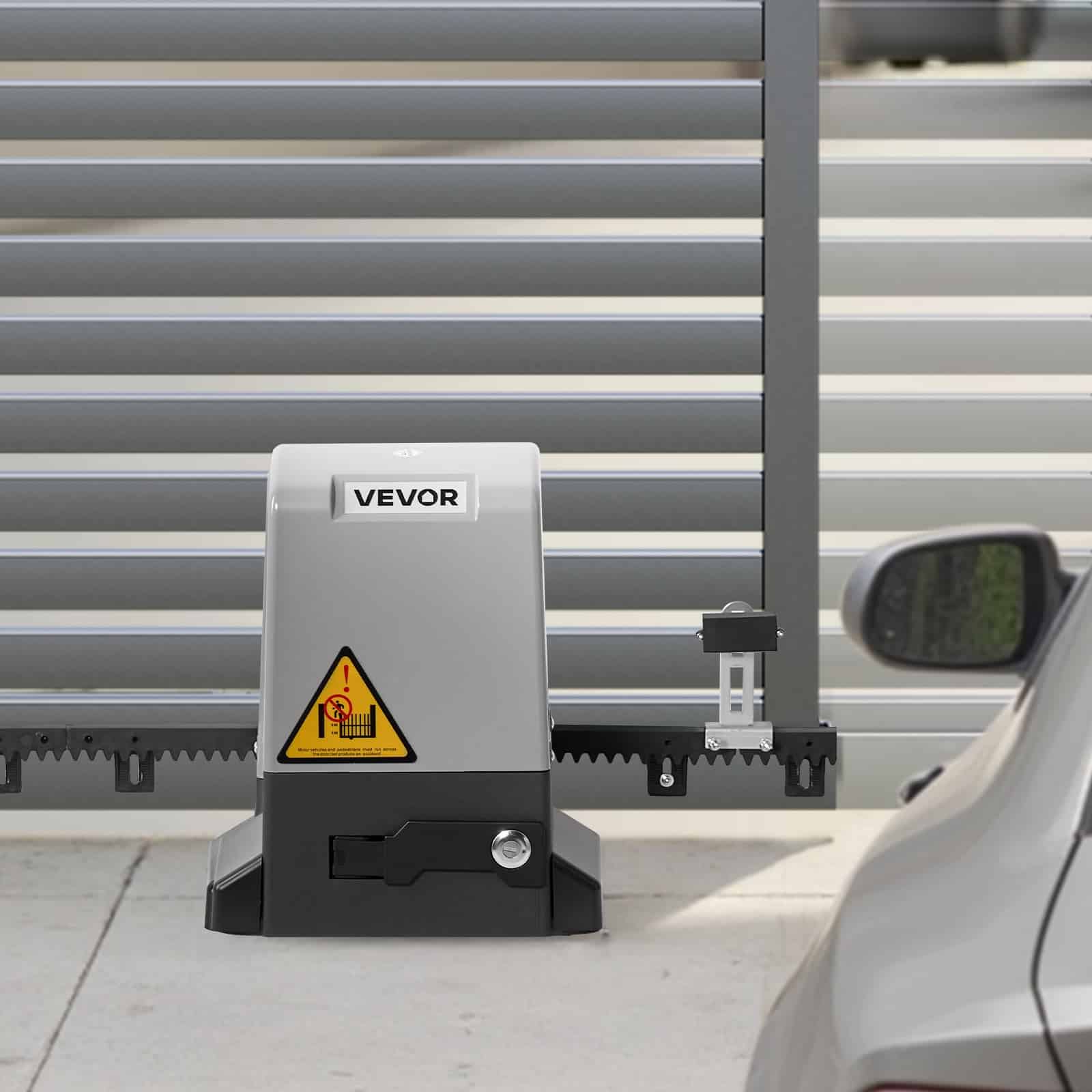 VEVOR 550W Electric Sliding Gate Opener for 25m/1500kg Gates with Infrared Sensor, 2 Remotes & Nylon Gear Rack - Image 8