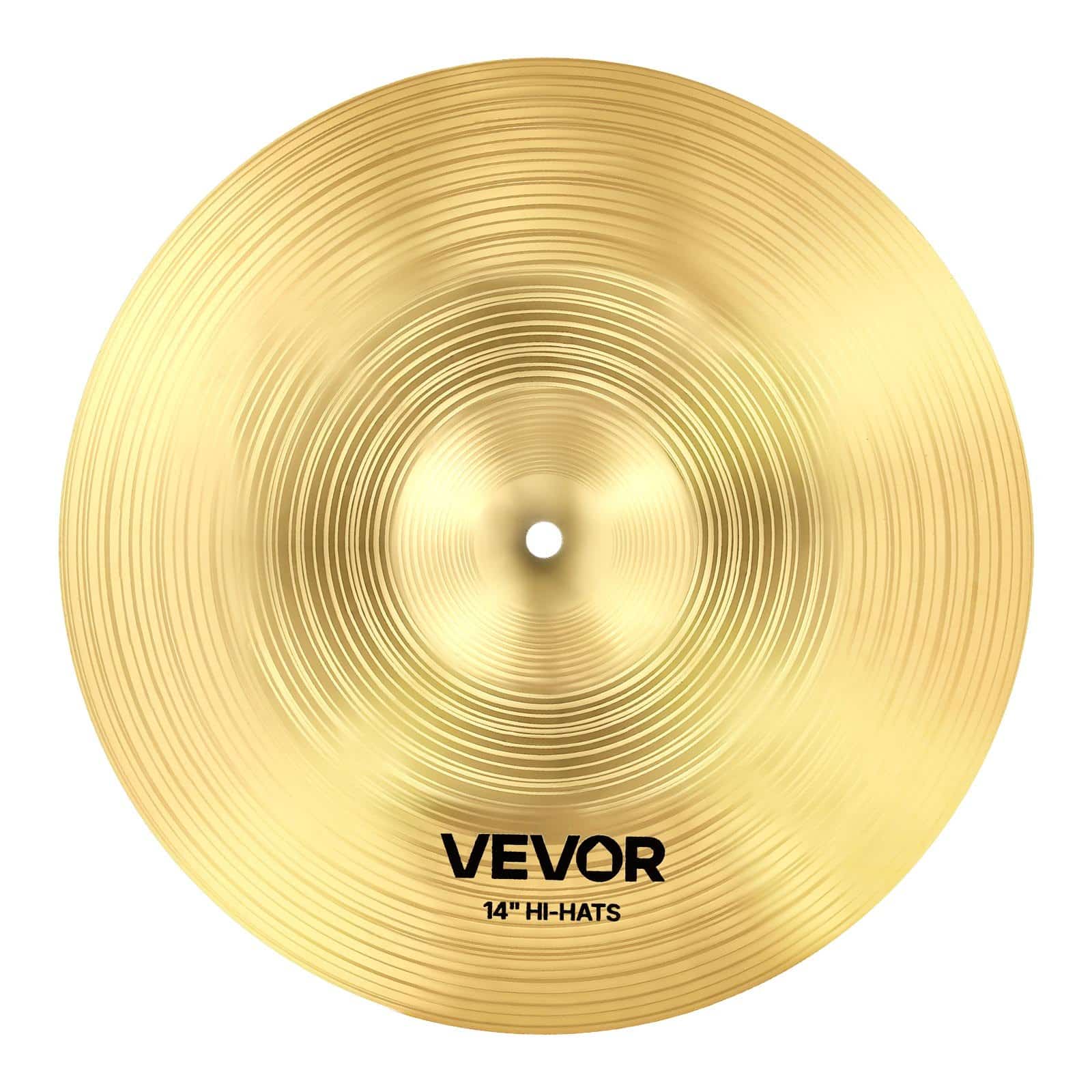 VEVOR 6-Piece Drum Cymbal Set with 254–505 mm Hi-Hats, Crash, Ride, Splash & China – Low Noise, Durable, with Storage Bag - Зображення 12