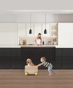 VEVOR Retractable Baby & Pet Safety Gate, 87 cm Tall, Extends to 280 cm, Mesh Barrier with Anti-Crawl Strip, Black