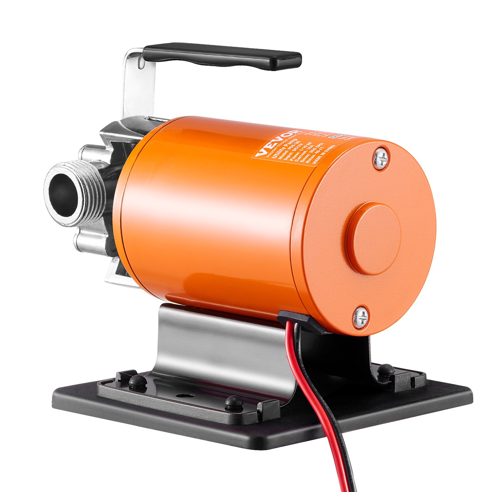 VEVOR 12V DC Water Transfer Pump, 23 L/min, 75W, Portable Utility Pump with 1.83m Hose, for Garden, Pool, Aquarium Draining - Зображення 10