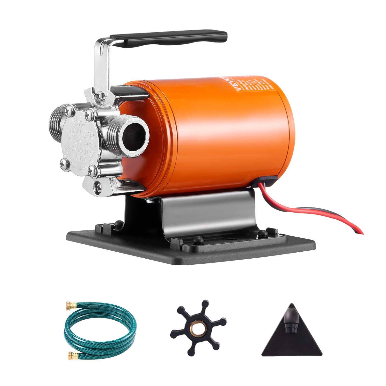 VEVOR 12V DC Water Transfer Pump, 23 L/min, 75W, Portable Utility Pump with 1.83m Hose, for Garden, Pool, Aquarium Draining - Зображення 9