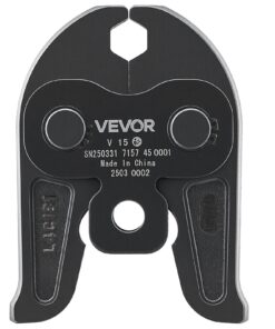 VEVOR V15 15mm Pressing Jaw for V-Type Stainless Steel Pipes, High-Strength Crimping Tool for Press Tools, HVAC & Plumbing
