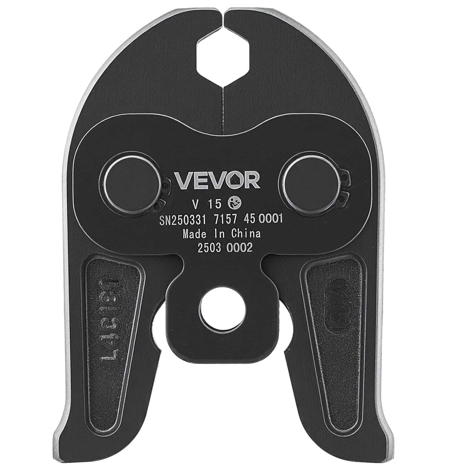 VEVOR V15 15mm Pressing Jaw for V-Type Stainless Steel Pipes, High-Strength Crimping Tool for Press Tools, HVAC & Plumbing