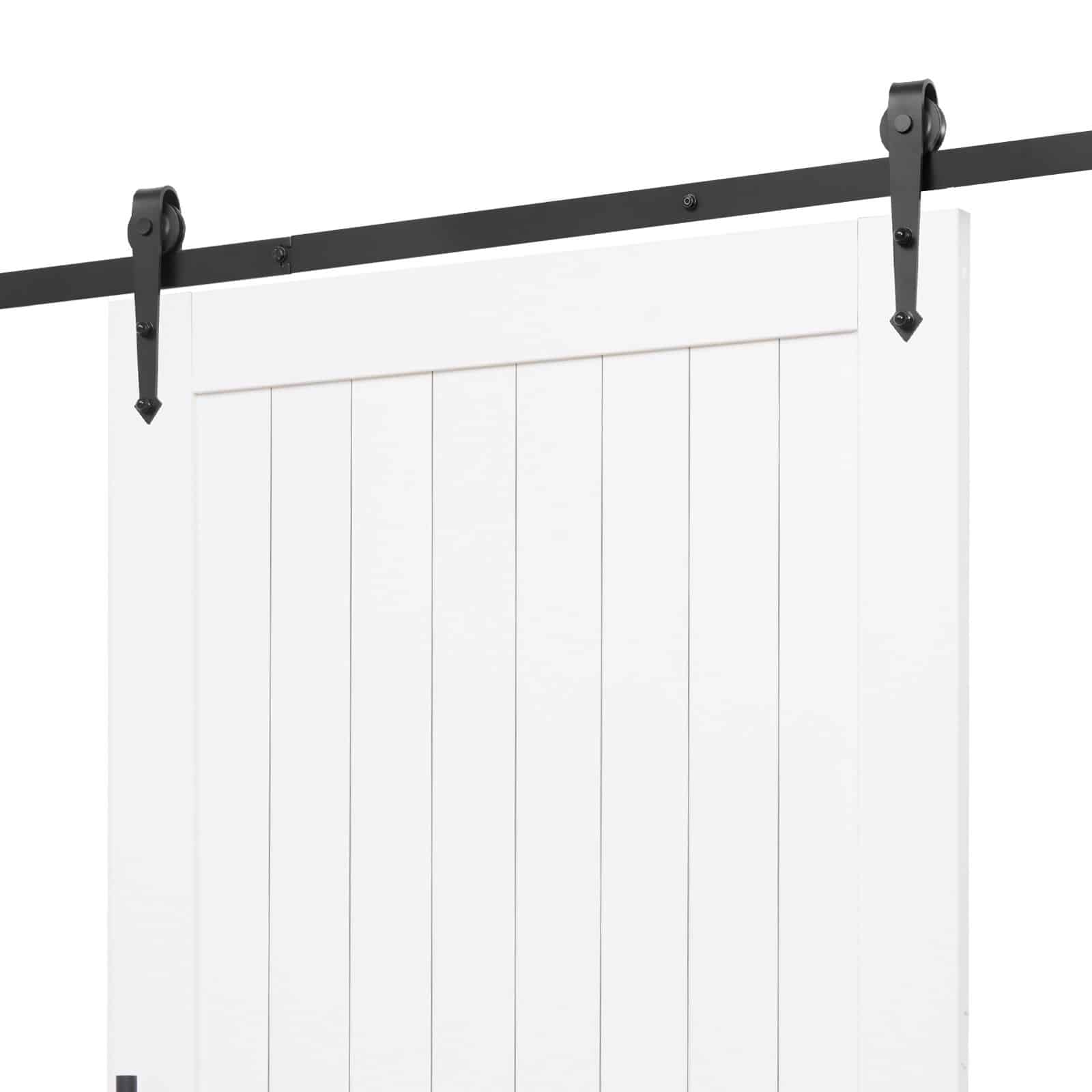 VEVOR Sliding Barn Door 1067x2134mm, MDF Panel, Waterproof PVC, H-Frame, Quiet Sliding, Hardware Kit Included - Зображення 12