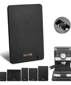 VEVOR подставка для техники 40x30см, до 18кг, резиновые колеса, ручка, легко чистится, для кофеварок, черная