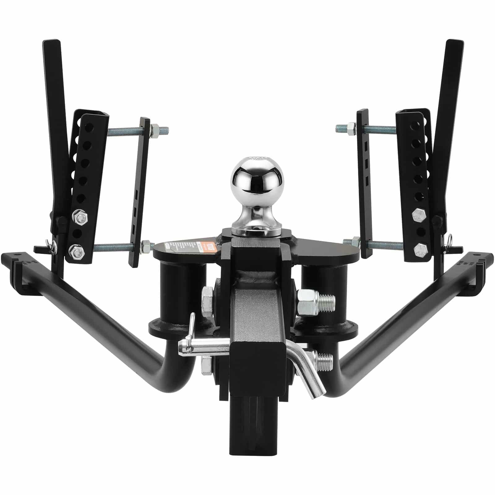 VEVOR Weight Distribution Hitch Kit with Sway Control, 680 kg Capacity, 50 mm Steel Ball, 2-Inch Solid Shank, Black — изображение 12