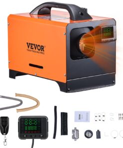 VEVOR 8kW 12-24V dīzeļa gaisa sildītājs ar tālvadības pulti un LCD, ātra apsilde, zems trokšņu līmenis, kemperiem, kravas automašīnām, laivām, dzīvojamajām mājām, treileriem