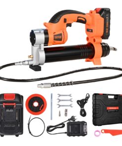 VEVOR 20V аккумуляторный электрический шприц, 8000 PSI, батарея 2.0Ah, LED, шланг 76см, регулируемая скорость, кейс