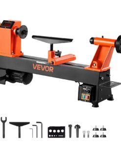 VEVOR 750W Wood Lathe with Variable Speed 0–3800 RPM, 304x465 mm Bench, Brushless Motor, Cast Iron, for DIY & Beginners
