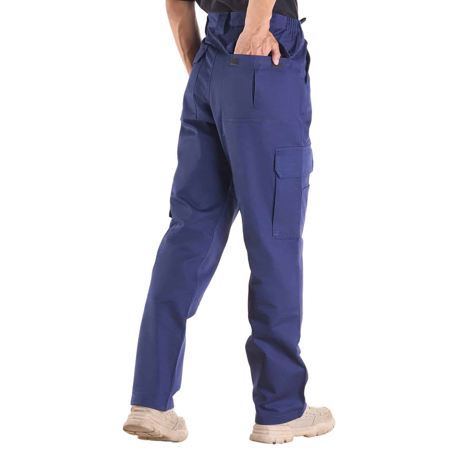VEVOR Men's Flame-Resistant Cotton Work Pants, Dark Blue, Size M, Multi-Pocket, Tear-Resistant, NFPA 2112 Certified - Зображення 10
