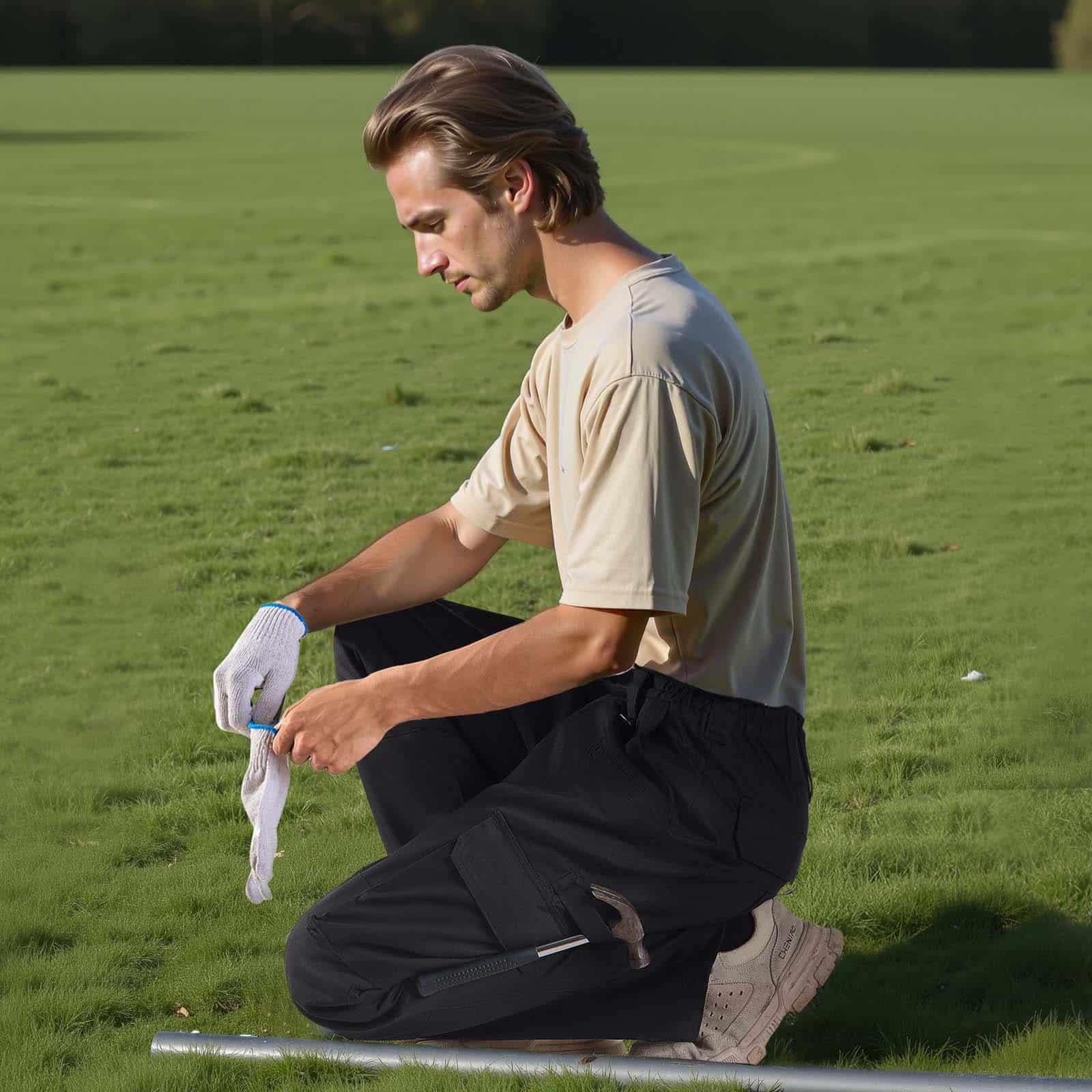 VEVOR Men's Flame-Resistant Cotton Work Pants, Black, XXL, Multi-Pocket, Tear-Proof, NFPA 2112 Certified, Ideal for Welding — изображение 8