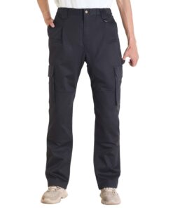 Мужские огнестойкие хлопковые рабочие брюки VEVOR, черные, XXL, с несколькими карманами, слезоточивые, сертифицированы NFPA 2112, идеально подходят для сварки