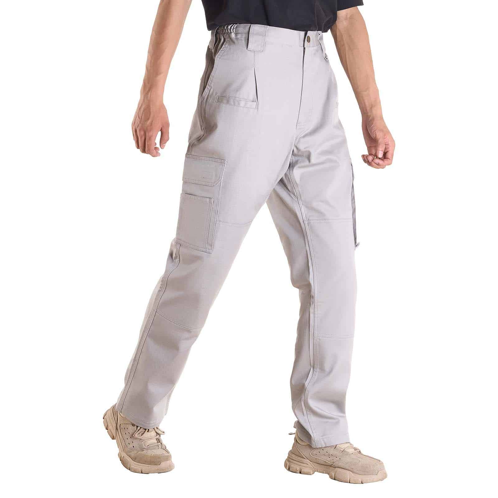 VEVOR Men's Flame-Resistant Cotton Work Pants, Gray XXL, Multi-Pocket, Tear-Proof, Ideal for Welding & Daily Wear — изображение 12