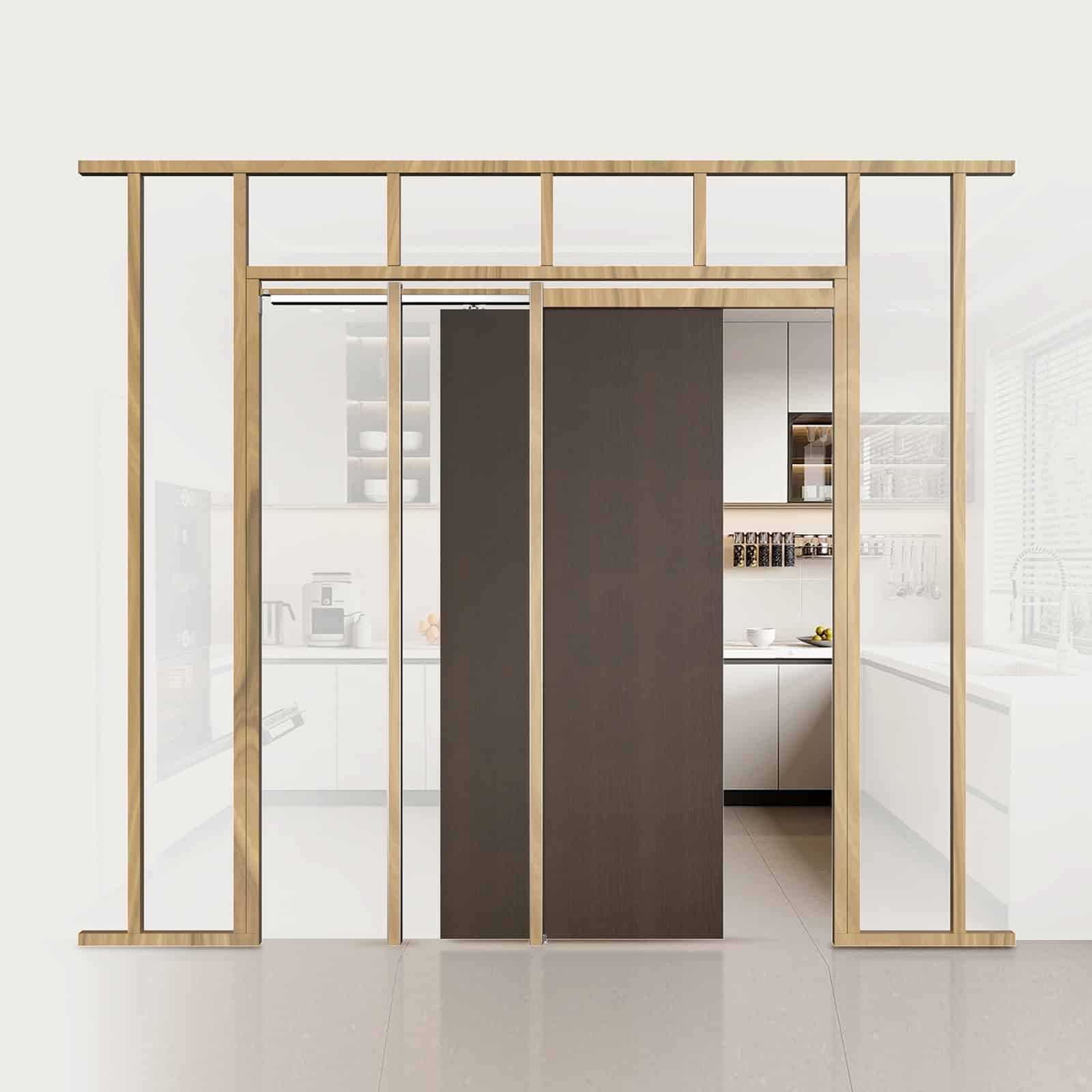 VEVOR Pocket Door Frame Kit for 610–914mm Wide x 2032mm High Doors, Soft-Close, Galvanized Steel, Quiet Sliding, Easy Install — изображение 8