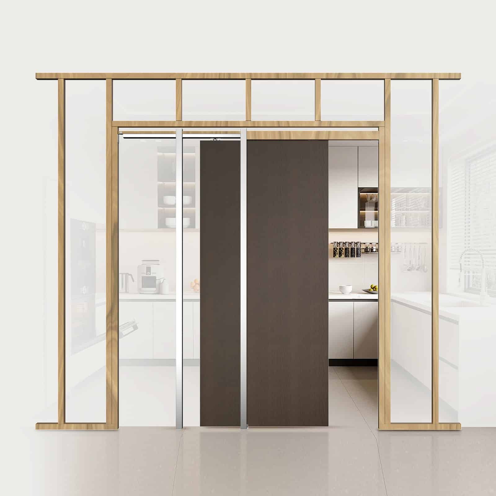 VEVOR Pocket Door Frame Kit for 610–914mm Wide x 2134mm High Doors, Soft-Close, Galvanized Steel, Quiet Sliding, Easy Install — изображение 8