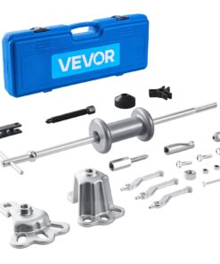 Комплект выдвижных толкателей VEVOR 15PCS для скольжения (9-полосная ось, ступица, подшипник и набор инструментов для удаления вмятин) с корпусом для молотка и переноски массой 1,95 кг