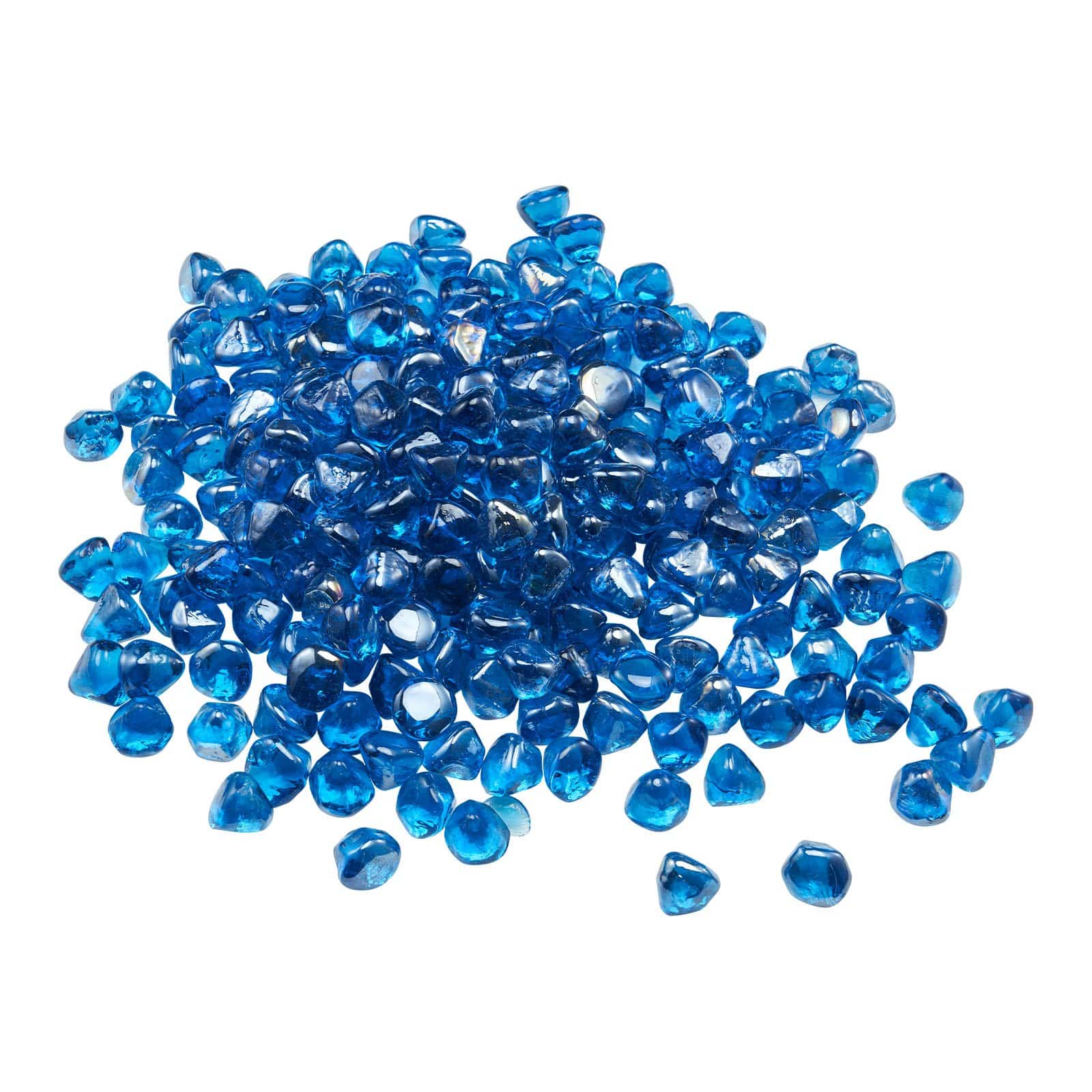 VEVOR 4.5kg Caribbean Blue Reflective Fire Glass Beads, 25.4mm Heat-Resistant Stones for Fire Pit, Fireplace, Garden Decor – Paveikslėlis 11